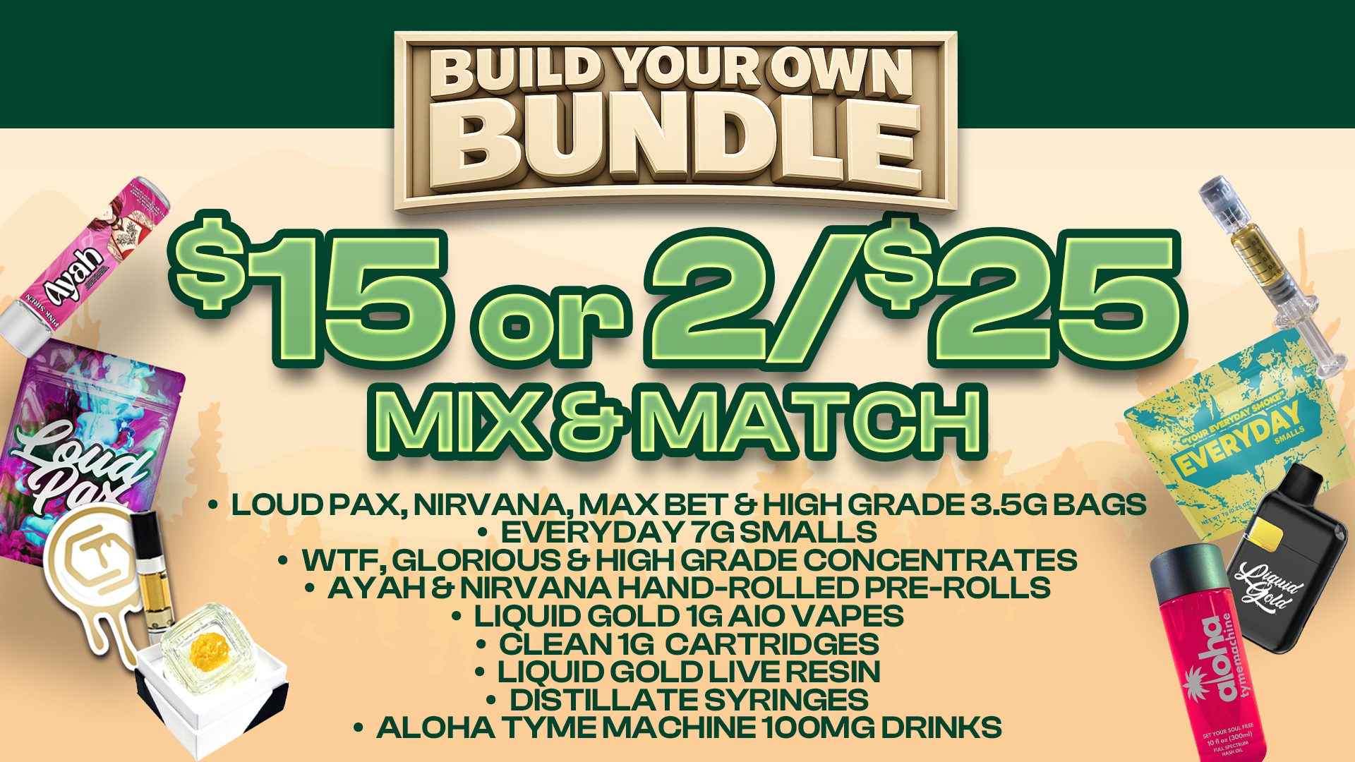 2for25 build your own bundle