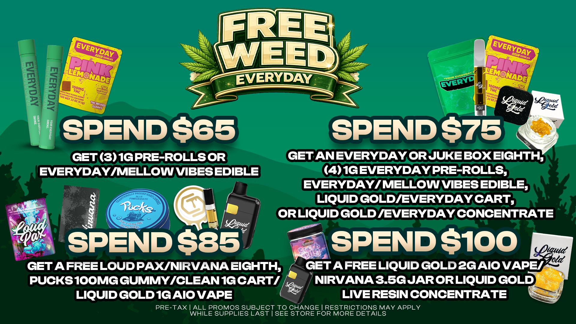 free weed spend tv copy